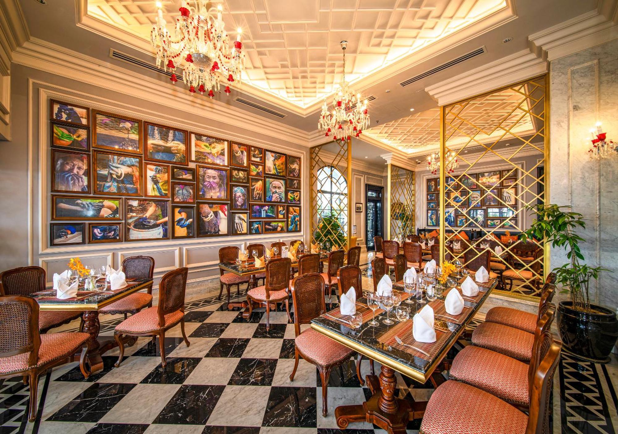 Silk Path Grand Sapa Resort & Spa מראה חיצוני תמונה The interior of the restaurant